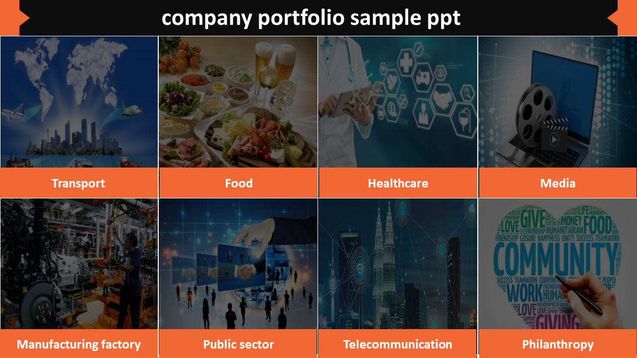 company portfolio sample ppt